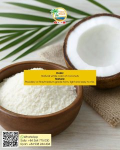 Desiccated coconut