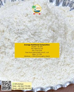 Desiccated coconut